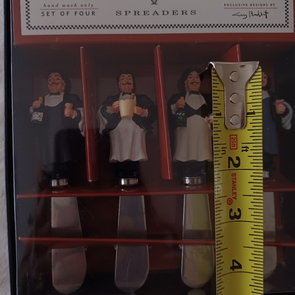 Williams Sonoma Guy Buffet Les Garcons Set of 4 Spreaders Holiday - Picture 9 of 11